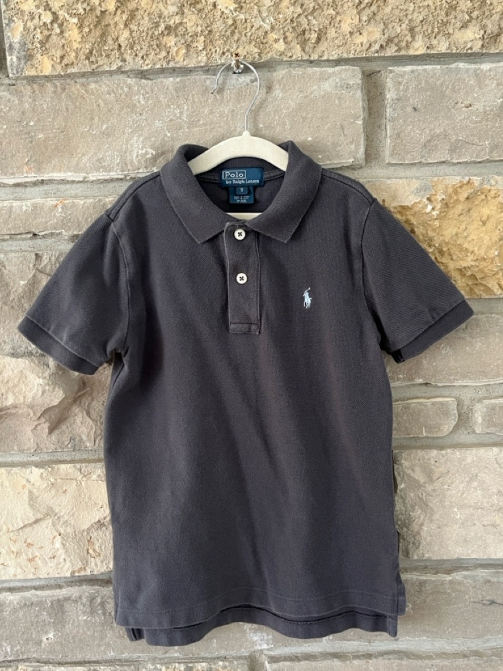 POLO by Ralph Lauren Gray Short Sleeve Polo Size 5 Boys
